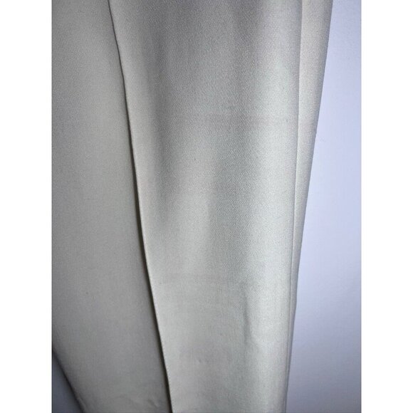 Akris Punto Womens Pants Size 8 Cream Pleated Trouser - Picture 5 of 13